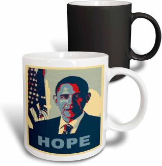 3dRose Präsident Barack Obama in Hope Pop Art Magic verwandelt 11 Oz Tasse, Keramik, weiß, 10,2 x 7,62 x 9,52 cm