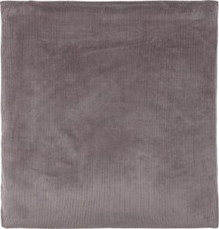 KraftKids Bezug für Wickeltischauflage Cord Breitcord Grau breit 75 x tief 70 cm