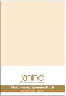 Janine Spannbetttuch 5007 Mako Jersey 140/200 bis 160/200 cm leinen Fb. 27