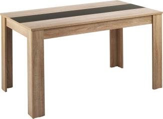 Homexperts 'NICO' Esstisch, Holzwerkstoff Spanplatte Sonoma Eiche, B 120 x H 75 x T 80 cm