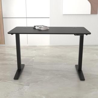 Höhenverstellbarer Tisch Kento 120x60cm Schwarz [pro. tec]