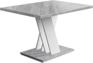 Tisch Atraks Mini weiß / grau