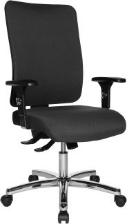 Topstar Open X (P) chrom ergonomischer Bürostuhl, Schreibtischstuhl, Stoffbezug, anthrazit