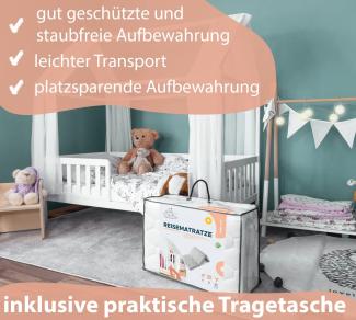 Reisematratze TO-GO Premium 70x140 cm weiß mit Nässeschutz