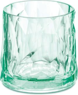 Koziol Club No. 2 Glas, Cocktailglas, Trinkbecher, Trinkglas, Kunststoff, Transparent Jade, 250 ml, 3402653