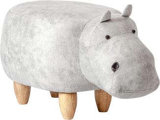Kinderhocker Nildpferd/Hippo weiß
