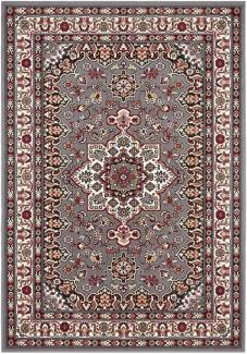 Orientalischer Kurzflor Teppich Parun Täbriz Grau - 80x150x0,9cm