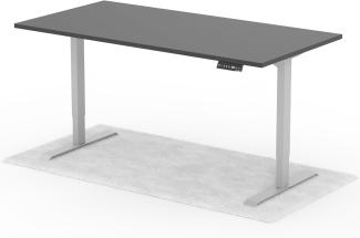 elektrisch höhenverstellbarer Schreibtisch DESK 180 x 90 cm - Gestell Grau, Platte Anthrazit