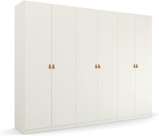 Rauch Möbel Homey by Quadra Spin Schrank Drehtürenschrank, Weiß, 6-trg, inkl. 3 Kleiderstangen, 3 Einlegeböden, BxHxT 271x210x54 cm