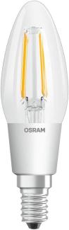 Osram LED-Lampe STAR+ GLOWdim candle 4. 5W/827 (40W) filament clear dimmable E14