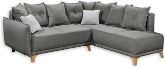 ED Lifestyle Pamplona 2F OTM Sofa universal aufbaubar Holzwerkstoff/Nosag Graphite/Silver