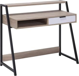 Schreibtisch heller Holzfarbton 100 x 50 cm CALVIN