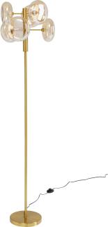 Kare Design Stehleuchte Headlight Brass, Gold, 163cm, Stehlampe für Wohnzimmer, Bodenlampe, Dekoleuchte, Leuchtmittel nicht inklusiv