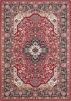 Orientalischer Kurzflor Teppich Skazar Isfahan Rot - 120x170x0,9cm