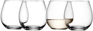 LSA International Weingläser ohne Stiel 370 ml, transparent, 4 Stück