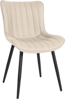 Stuhl Largo Kunstleder (Farbe: creme)