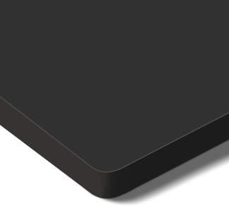 Flexispot stabile Tischplatte 160x80 cm 2,5 cm stark - DIY Schreibtischplatte Bürotischplatte Spanholzplatte (Schwarz, 160 x 80 cm)