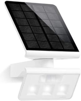 LED-Solarleuchte Xsolar L-S ONE weiß, Außenwandleuchte für Garten und Terrasse, 140° Bewegungsmelder, Nachtlicht, 2500 mAh Akku