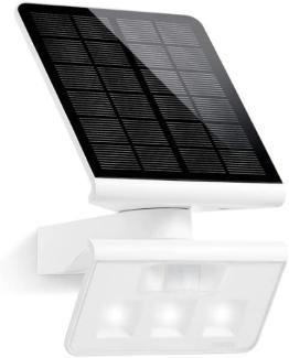 LED-Solarleuchte Xsolar L-S ONE weiß, Außenwandleuchte für Garten und Terrasse, 140° Bewegungsmelder, Nachtlicht, 2500 mAh Akku