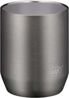 Alfi 'City Drinking Cup' Kaffeebecher, Edelstahl, cool grey matt, 280 ml
