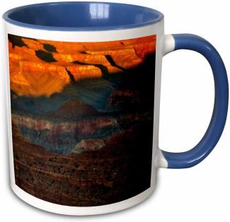 3dRose USA - Arizona Grand Canyon National Park sunset-us03 bja0127-jaynes Gallery-Two, Tasse, Keramik, 10,16 x 7,62 x 9,52 cm, Blau