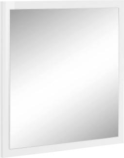 Wandspiegel >Magione< in Weiß Hochglanz - 60x60x2cm (BxHxT)
