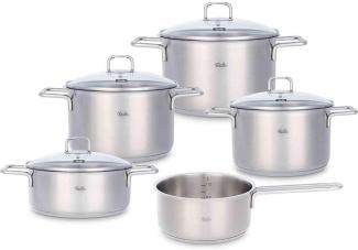 Fissler Hamburg® Topf-Set 5-tlg. Induktion mit Glasdeckel Edelstahl