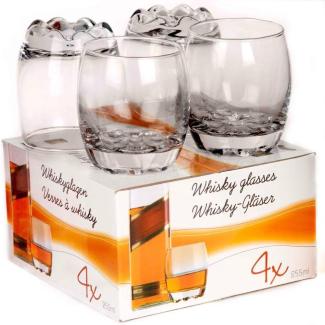 4er Set Whisky-Gläser mit 255ml pro Glas