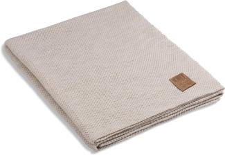 Knit Factory Maxx Decke 160x130 cm Glatt Beige