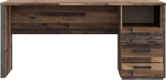 Schreibtisch Arbeitstisch CLIF 160 cm Optik: Old Wood Vintage, Forte