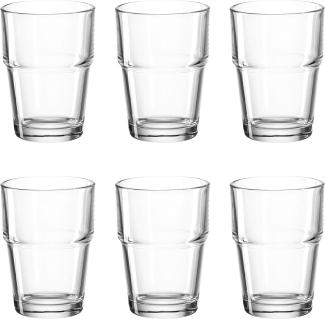 montana: :easy Becher, 6er Set, Trinkbecher, Trinkglas, Wasserglas, Saftglas, Glas, 200 ml, 051035
