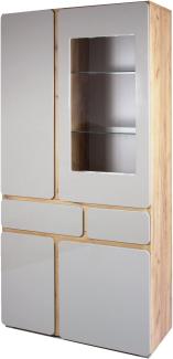 Homexperts Rimini Sideboard, Holzwerkstoff, Gold Craft Oak, 99 x 41 x 199 cm