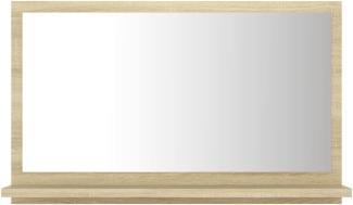 vidaXL Badspiegel Sonoma-Eiche 60x10,5x37 cm Spanplatte
