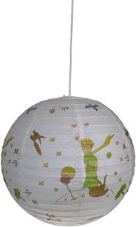 Kinder Papierlampe DER KLEINE PRINZ Lampenschirm Ø40cm mit Aufhängung &LED Licht