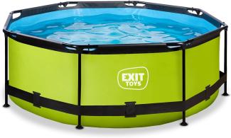 EXIT Lime Pool mit Filterpumpe - grün ø244x76cm
