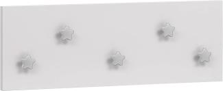SCHILDMEYER Wandgarderobe Kindergarderobe Hakenpaneel weiß 19,5 x 55,9 x 4,6 cm