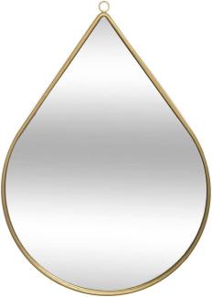 Deko-Spiegel, tropfenförmig, 21 x 29 cm, golden