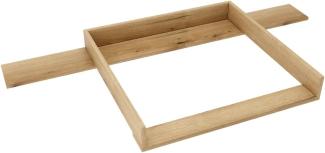 regalik Wickelaufsatz für Hemnes Kommode mit 8 Schubladen IKEA 78cm x 80cm - Abnehmbar Wickeltischaufsatz für Kommode in Oak - Abgeschlossen mit ABS Material 1mm