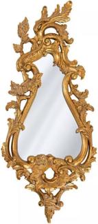 Casa Padrino Luxus Barock Spiegel Antik Gold - Handgefertigter Massivholz Wandspiegel im Barockstil - Luxus Möbel im Barockstil - Barock Möbel - Edel & Prunkvoll