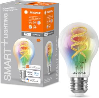 LEDVANCE E27 LED Lampe, Smart Home Wifi Leuchtmittel mit 4,8 W (470Lumen), Birnenform, Kaltweiß (2700K) und kompatibel mit Alexa, google oder App, Lampen im 1er-Pack