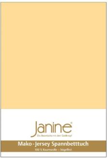 Janine Spannbetttuch 5007 Mako Jersey 140/200 bis 160/200 cm vanille Fb. 23