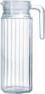 Luminarc ARC 70361 Quadro Krug, Kühlschrankkrug mit Deckel, 1. 1 Liter, Glas, transparent, 1 Stück