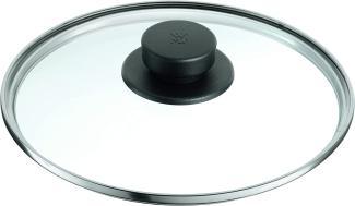 WMF Perfect + Perfect Premium Glasdeckel 22 cm, für Schnellkochtöpfe 3,0l, 4,5l, 6,5l und 8,5l, hitzebeständiges Glas, Kunststoffgriff, spülmaschinengeeignet