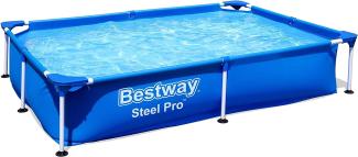Bestway 1200 l Gerahmter Pool Stahlrahmen Blau 221cm x 150cm, 3 kg