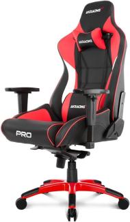 AKRacing Chair Master PRO Gaming Stuhl, PU-Kunstleder, Schwarz/Rot, 5 Jahre Herstellergarantie