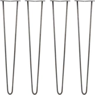 4 x 71cm Hairpin Tischbeine 2 Streben - 10mm -