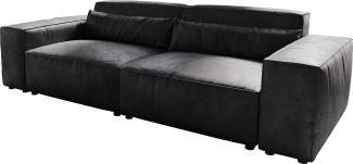 Big-Sofa Sirpio L 260x110 cm Lederimitat Vintage Anthrazit