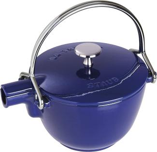 Staub 1650091 rund 16,5 cm Tee-Wasserkessel, Gusseisen, 1. 15 liters, dunkelblau