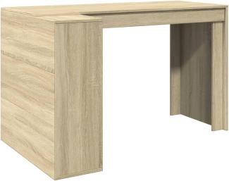 Schreibtisch Sonoma-Eiche 123,5x73,5x75 cm Holzwerkstoff 847984