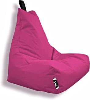 Patchhome Lounge Sessel XL Gamer Sessel Sitzsack Sessel Sitzkissen In & Outdoor geeignet fertig befüllt | XL - Pink - in 2 Größen und 25 Farben